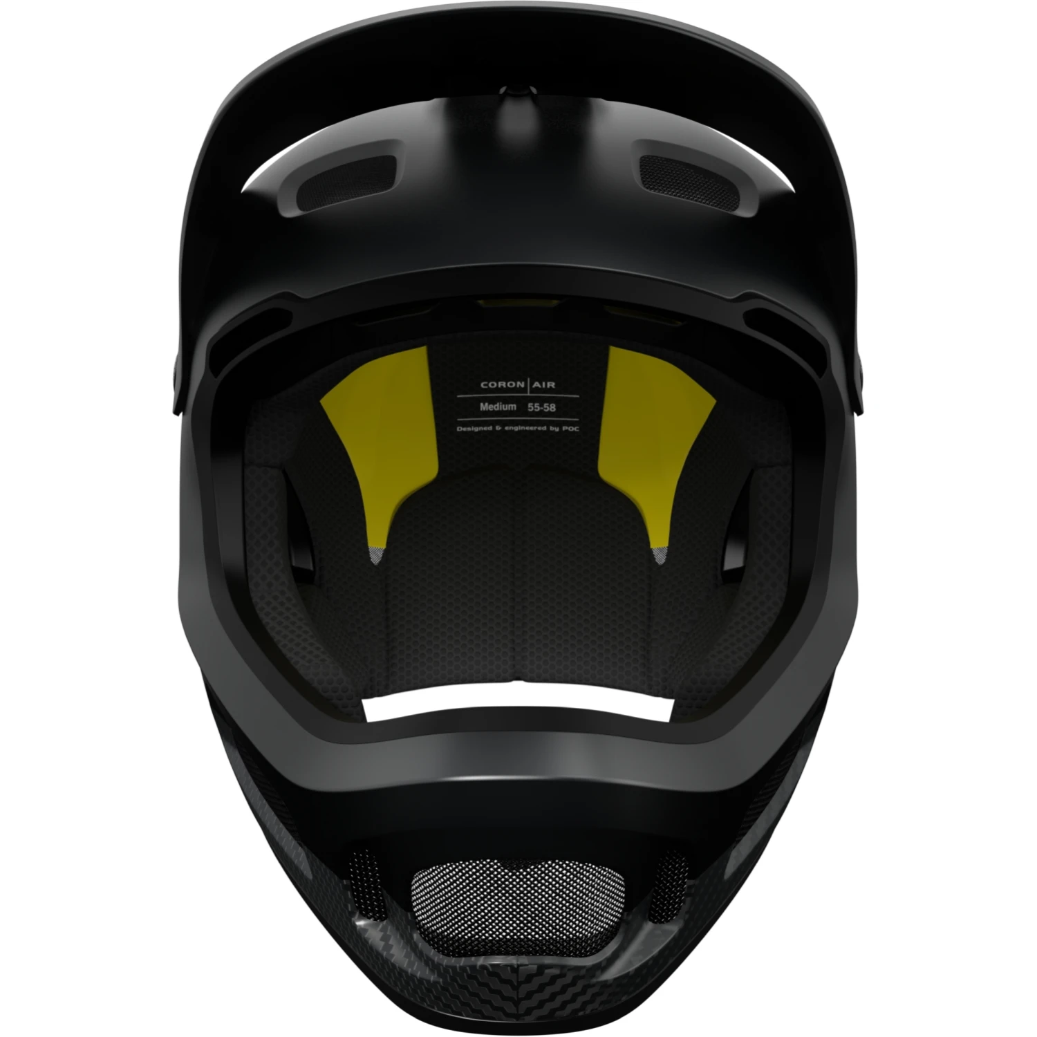 POC Coron Air Carbon MIPS Helmet - 1024 Carbon Black 4 POC Coron Air Carbon MIPS Helmet - 1024 Carbon Black - Image 4