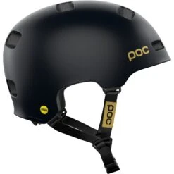 POC Crane MIPS Fabio Edition Helmet - 8372 Uranium Black Matt/Gold