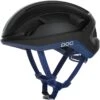 POC Omne Lite Helmet - 8647 Uranium Black/Lead Blue Matt