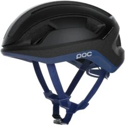 POC Omne Lite Helmet - 8647 Uranium Black/Lead Blue Matt