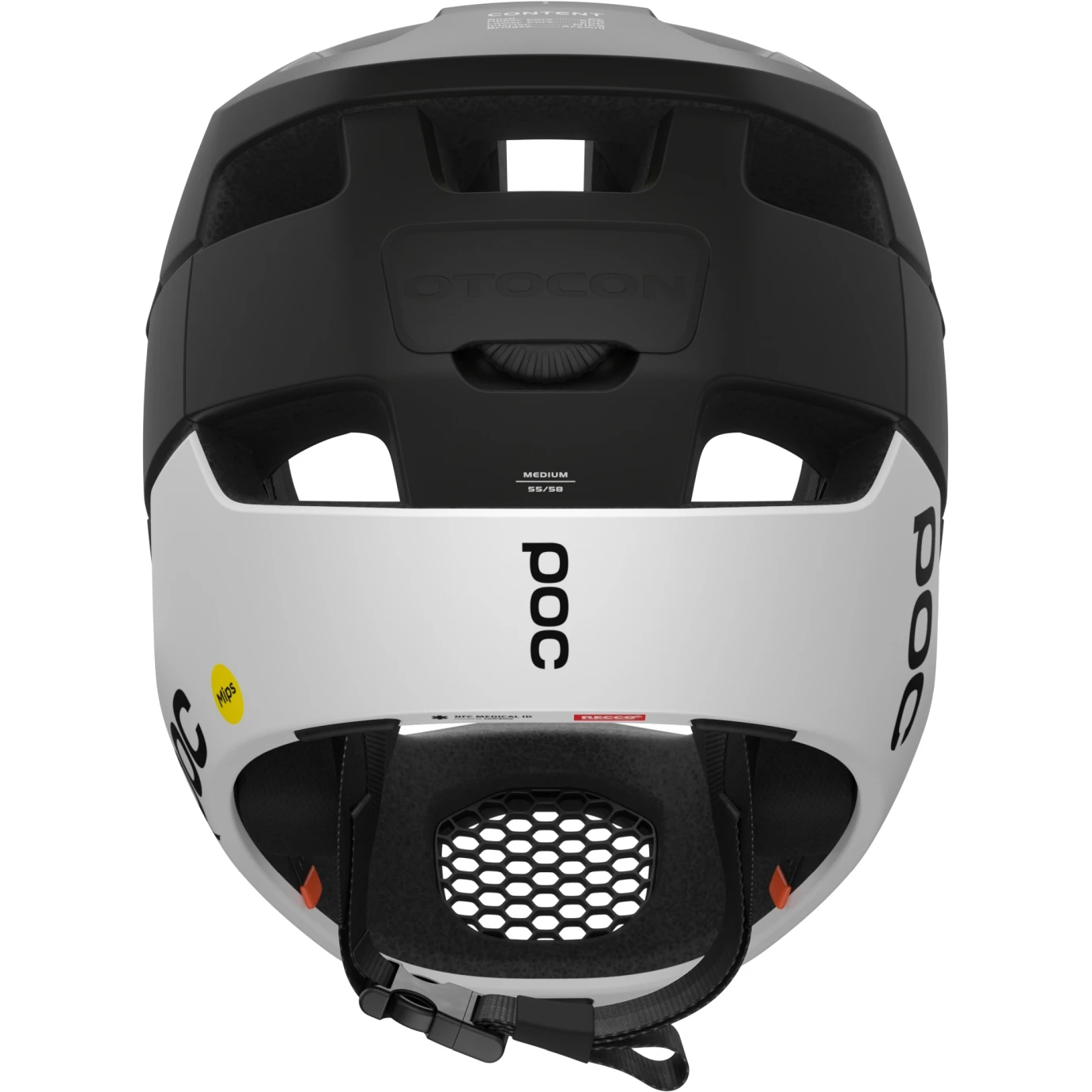 POC Otocon Race MIPS Helmet - 8348 Uranium Black/hydrogen White Matt 4 POC Otocon Race MIPS Helmet - 8348 Uranium Black/hydrogen White Matt - Image 4