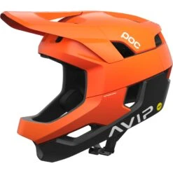 POC Otocon Race MIPS Helmet - 8375 Fluorescent Orange Avip/uranium Black Matt
