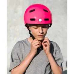 POC POCito Crane MIPS Kids Helmet - 1712 Fluorescent Pink -POC poc pocito crane mips kids helmet 1712 fluorescent pink 2 1470179