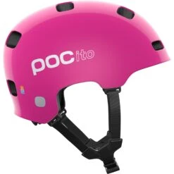POC POCito Crane MIPS Kids Helmet - 1712 Fluorescent Pink -POC poc pocito crane mips kids helmet 1712 fluorescent pink 3 1386552