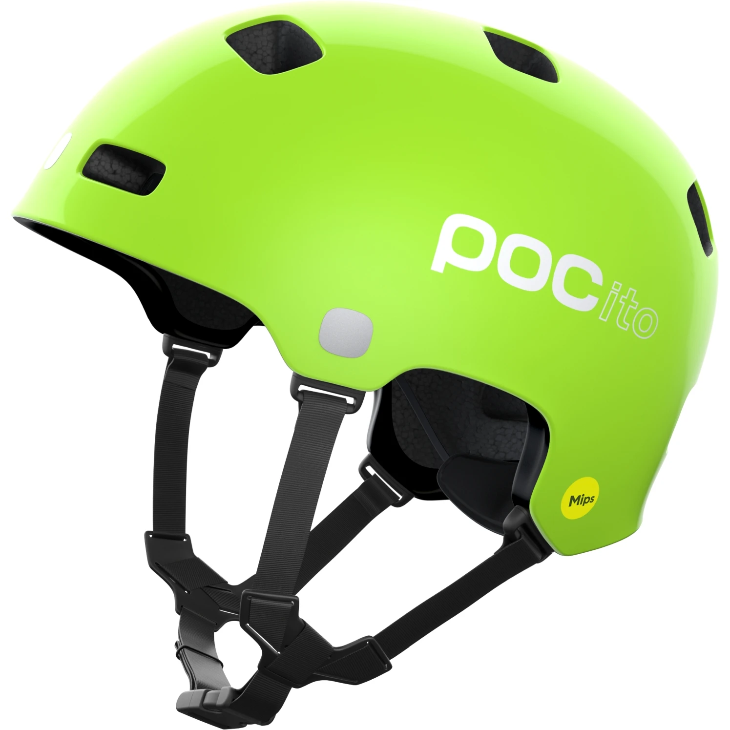 POC POCito Crane MIPS Kids Helmet - 8234 Fluorescent Yellow/Green 2023 1 POC POCito Crane MIPS Kids Helmet - 8234 Fluorescent Yellow/Green 2023
