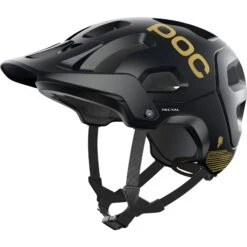 POC Tectal Fabio Edition Helmet - 8372 Uranium Black Matt/gold