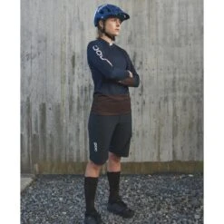 POC Women's Essential Enduro Shorts - 1002 Uranium Black -POC poc womens essential enduro shorts 1002 uranium black 4 2 1224196