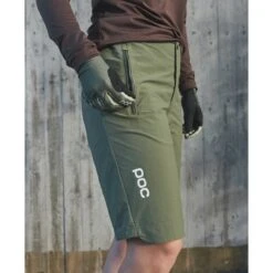 POC Women's Essential Enduro Shorts - 1460 Epidote Green -POC poc womens essential enduro shorts 1460 epidote green 4 1 1224202